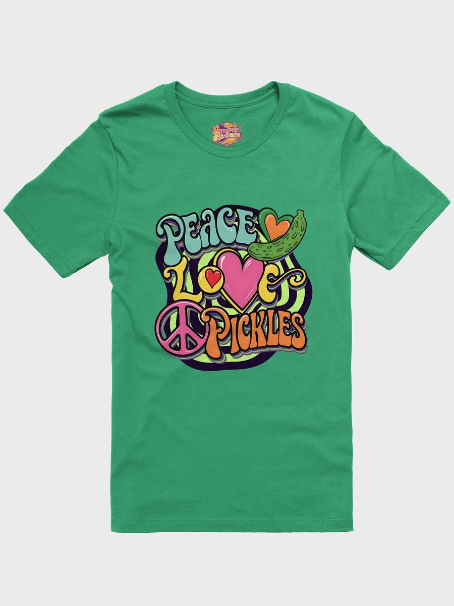 Groovy Peace Love Pickles T-Shirt product image (1)