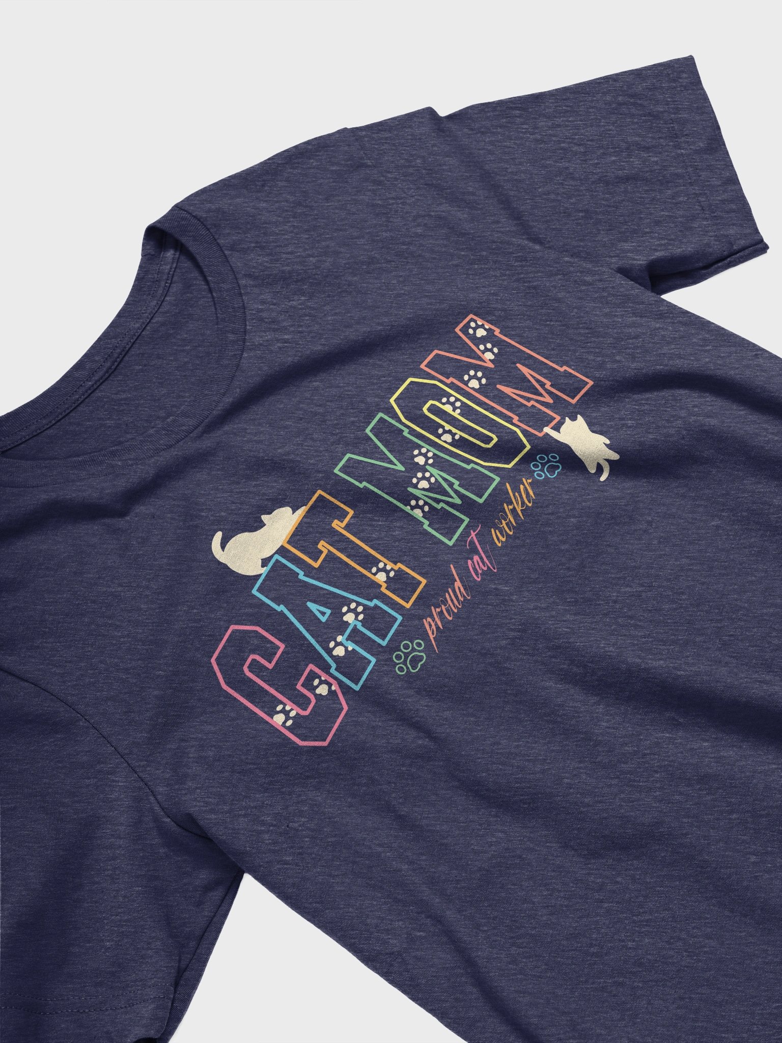 Cat Mom 2 - Unisex Adult Super Soft Lightweight T-shirt product image (4)