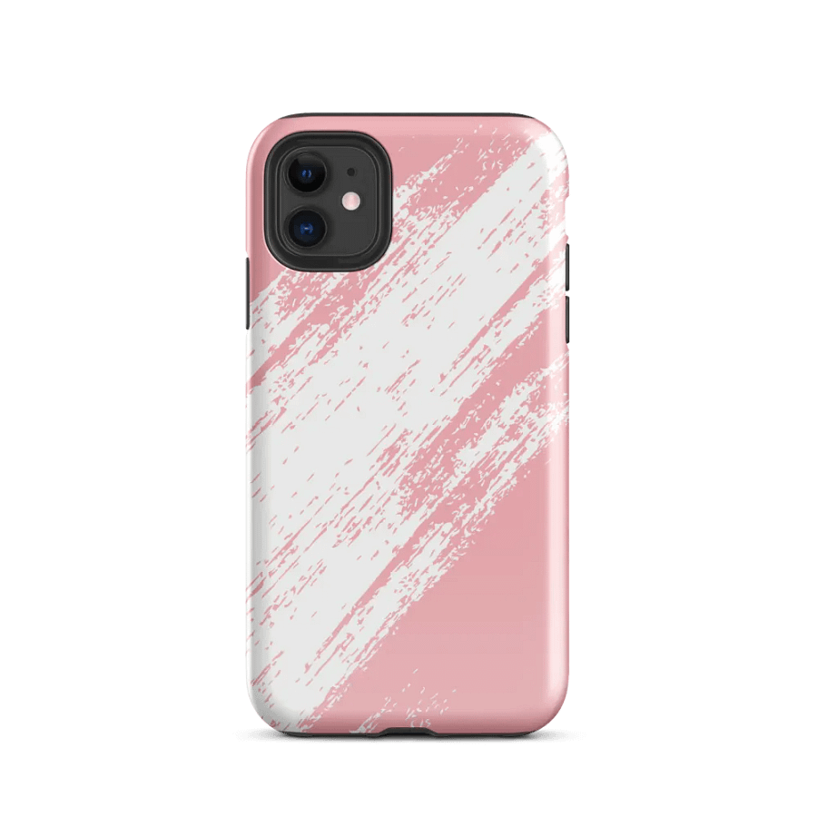 Dynamic Pink Brush Strokes iPhone® Tough Case product image (24)