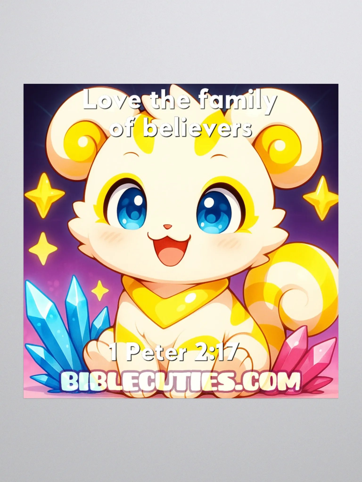 Bible Cuties Ada - Love the familiy of believers Sticker product image (1)