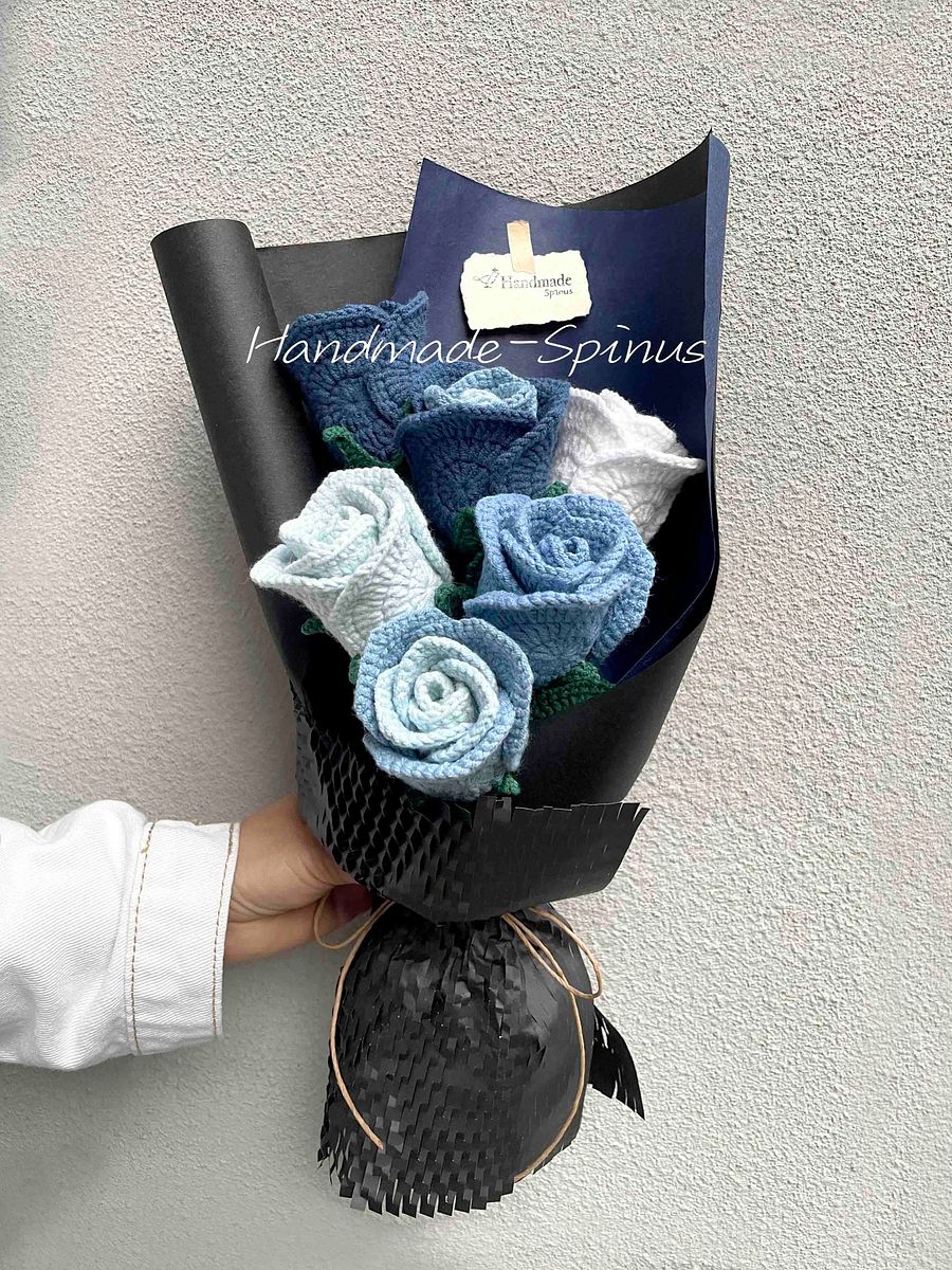 Blue Movement Crochet Knit Bouquet product image (3)