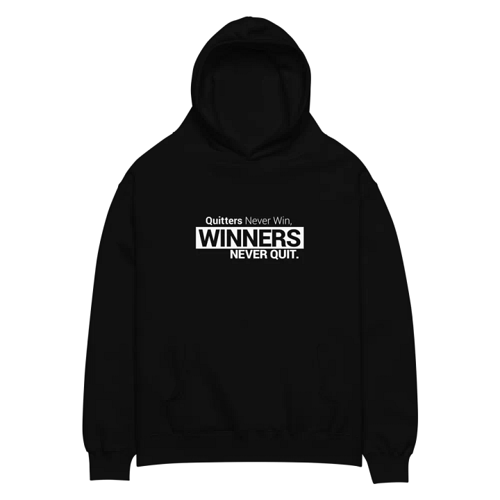 Oversized Hoodie #Winners Never Quit – Inspired by Think and Grow Rich by Napoleon Hill product image (2)