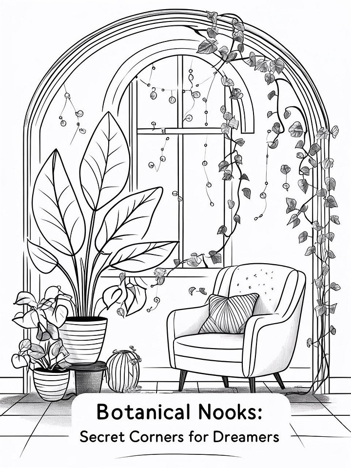 Botanical Nooks: Secret Corners for Dreamers Coloring Book product image (1)