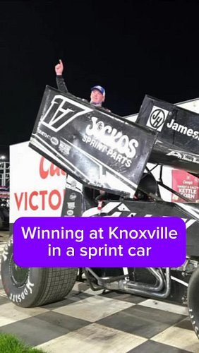 Brett Moffitt “Still Doesn’t Know” What He’s Doing While Winning Sprint Car Races 😂  #knoxvilleraceway #sprintcar #dirttrackr...