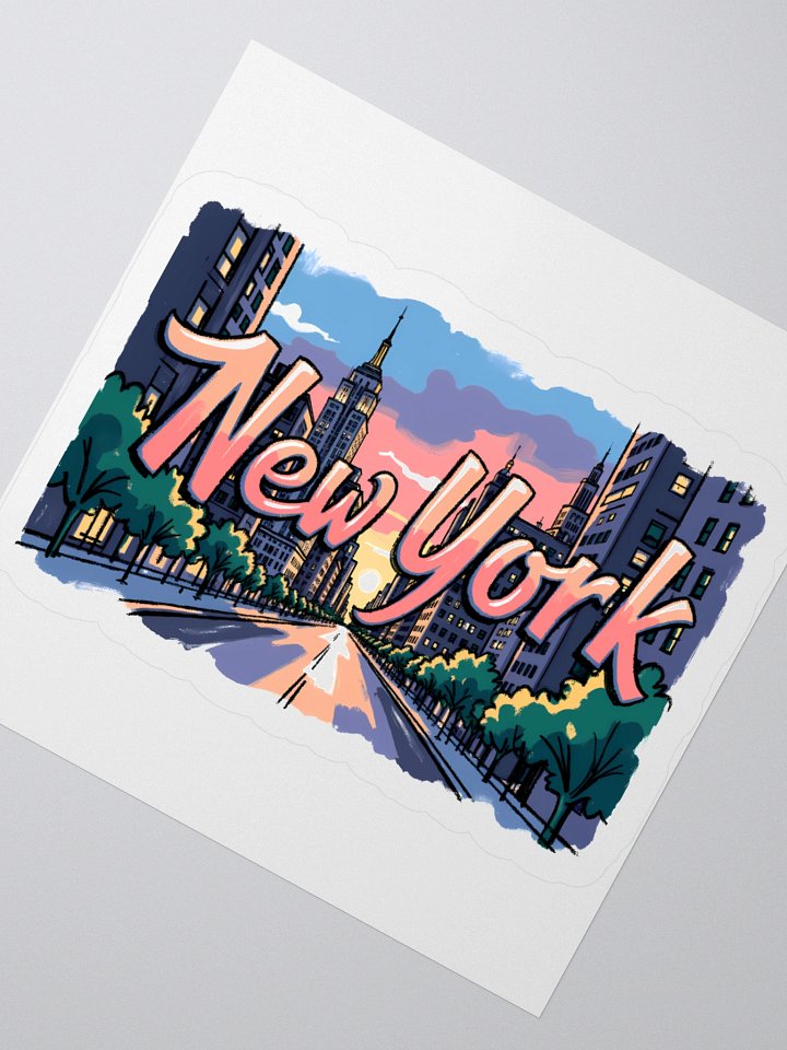 Vibrant New York Street Art Print Sticker product image (4)