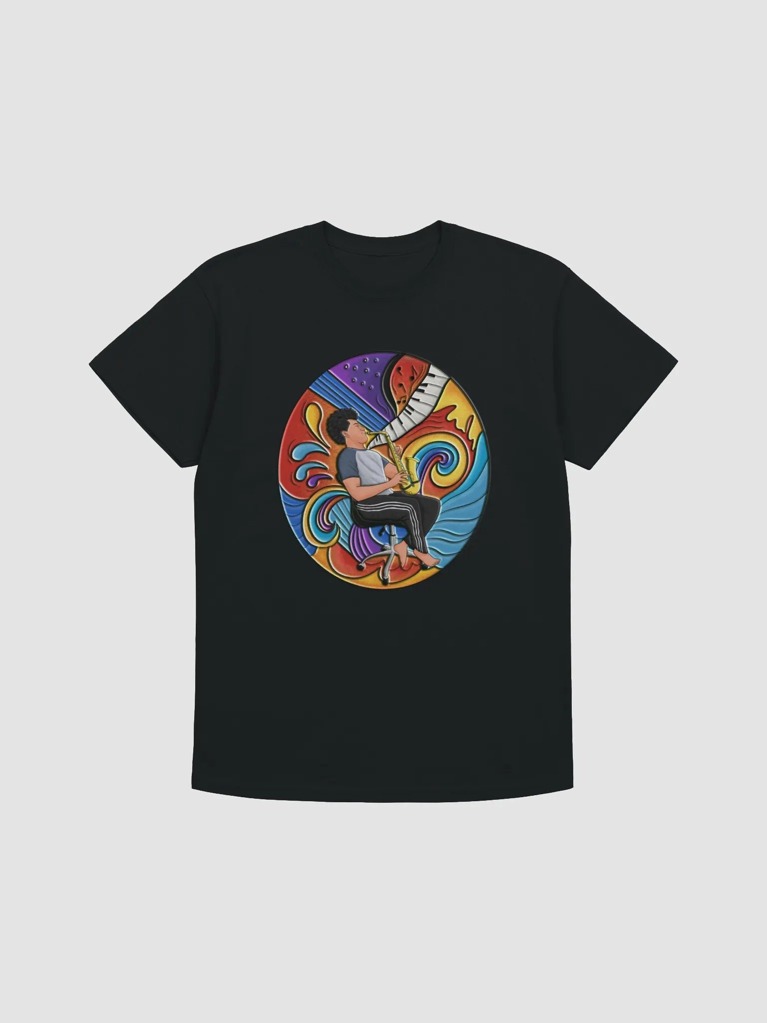 Playing Sax on a Chair T-Shirt product image (11)