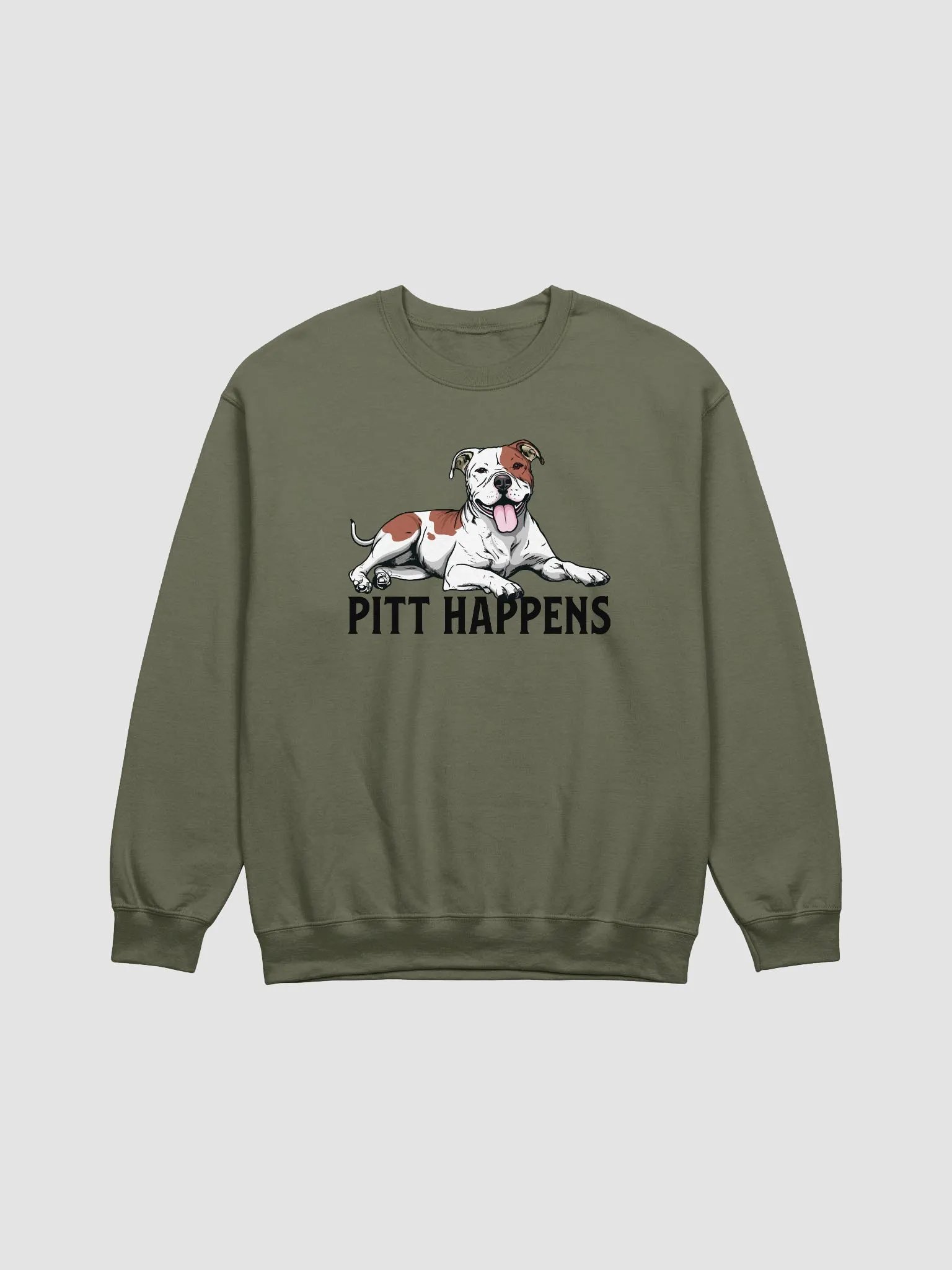 Pitt Happens Sweatshirt of a Pitbull Terrier | Funny Shirt for Pittie and Staffy Paw-rents product image (15)