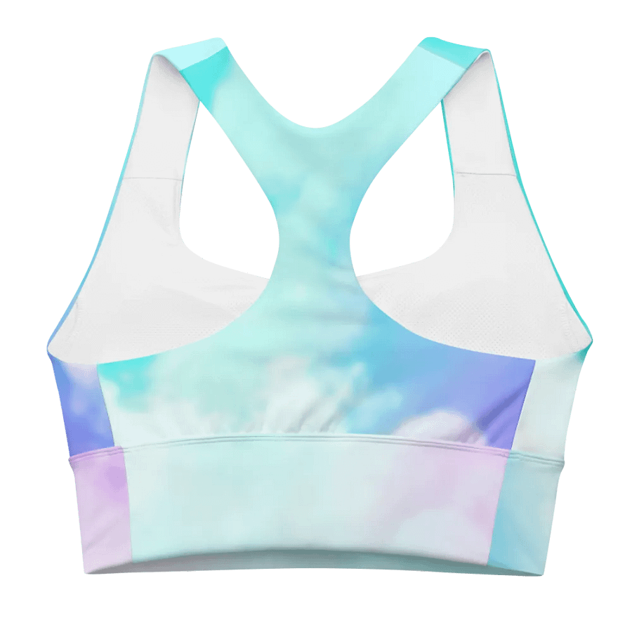 Blur cloud rainbow Design Longline Sports Bra - v2 product image (3)