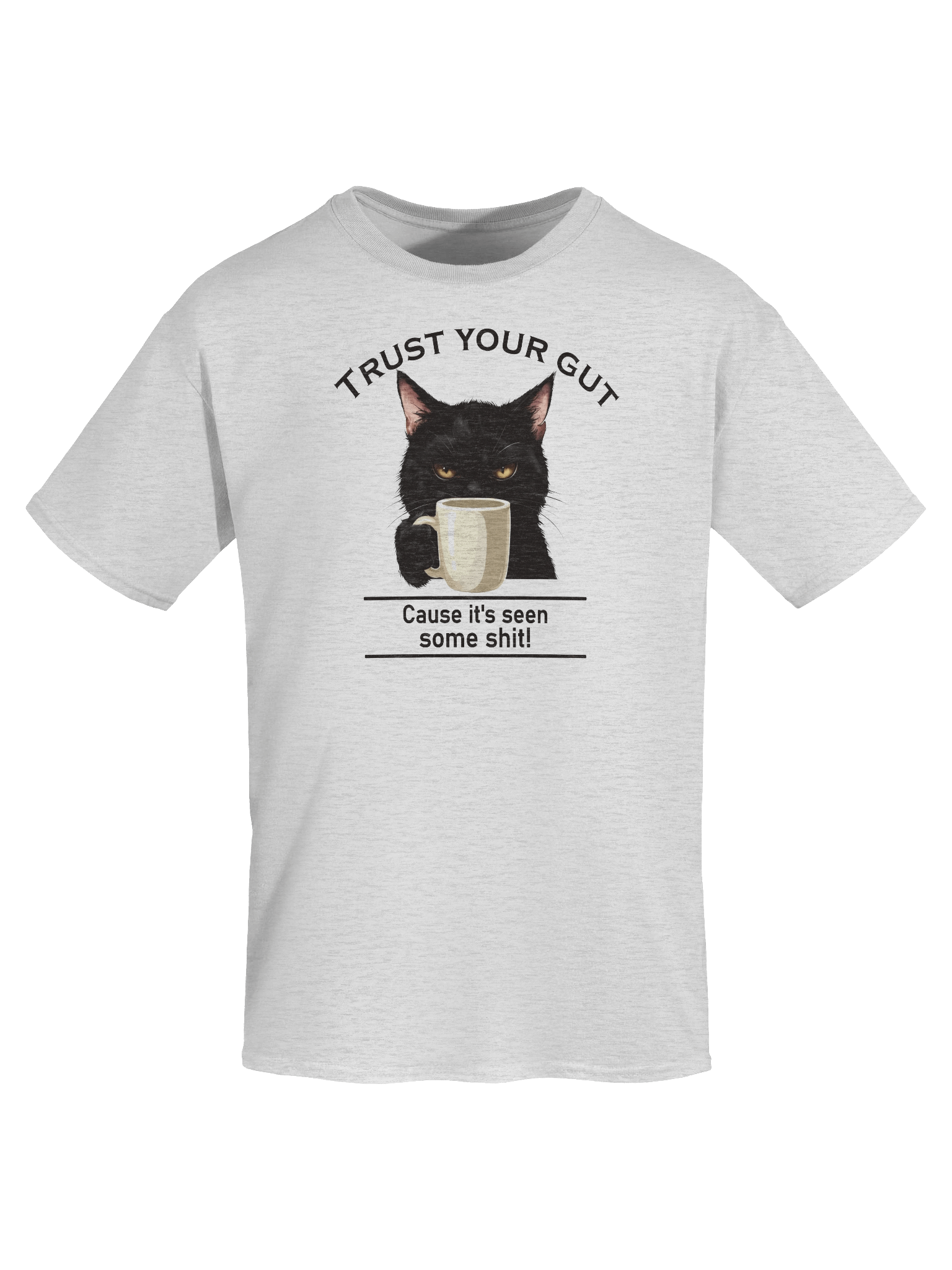 Trust Your Gut Light Version Unisex Heavyweight Graphic T-Shirt product image (1)