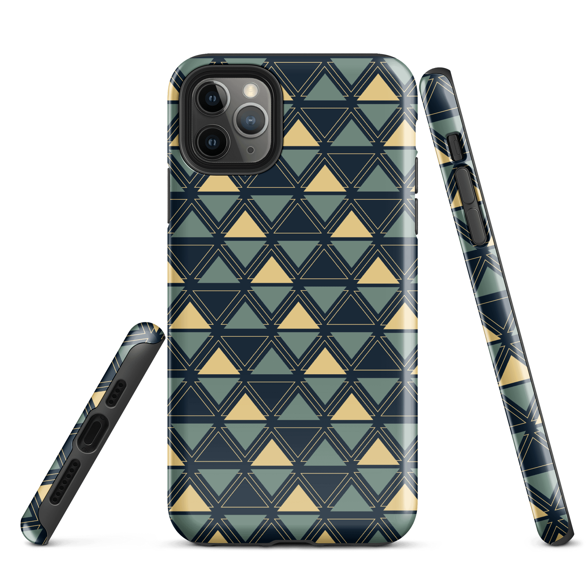Triangulated Night Geometric iPhone Tough Case product image (1)