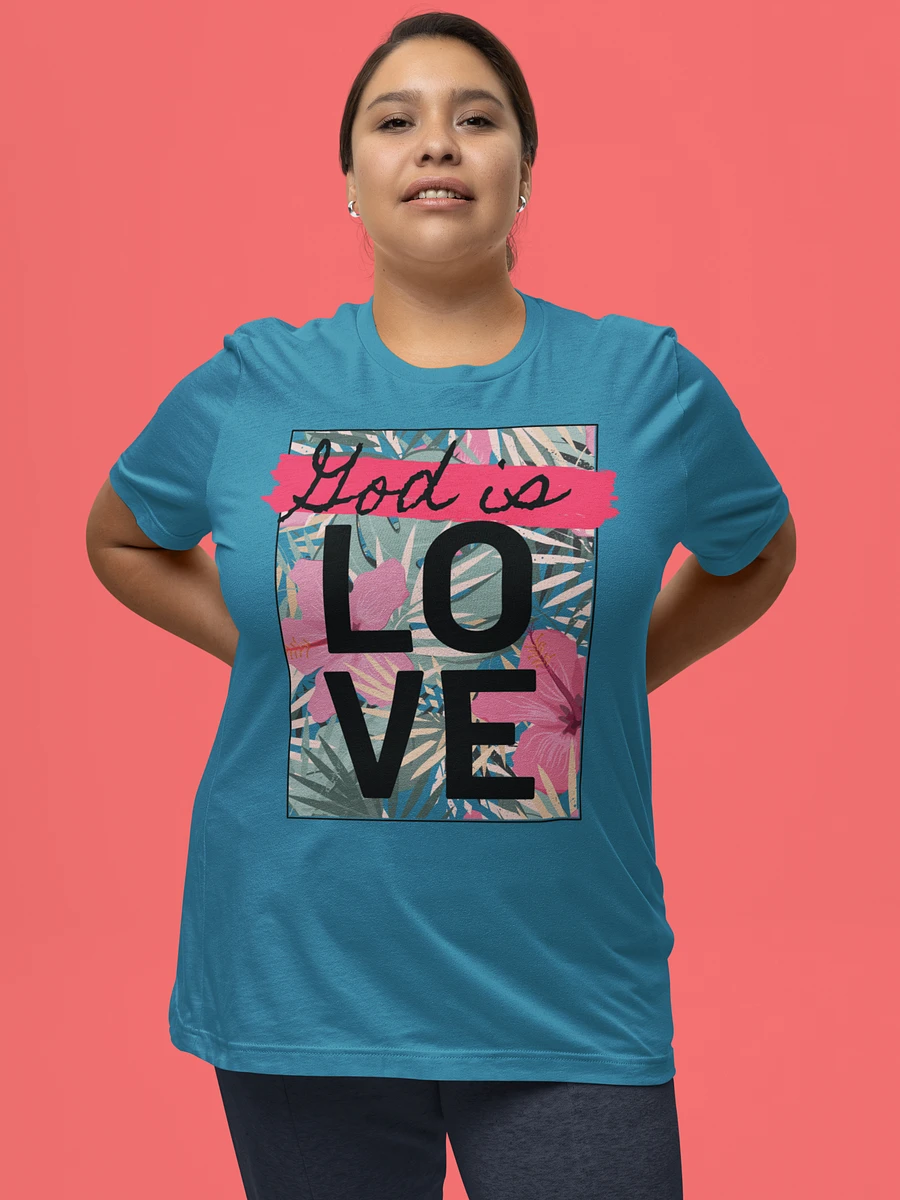 God Is Love Tropical Flowers T-Shirt product image (17)