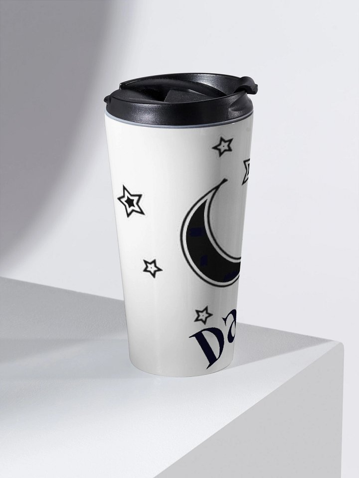DarkSky Logo Stainless Steel Travel Mug (Black) product image (2)