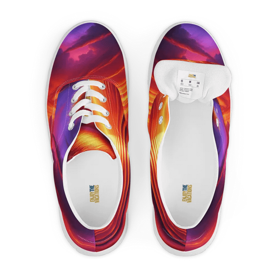 Tropical Sunset Canvas Shoes | AI Design product image (6)