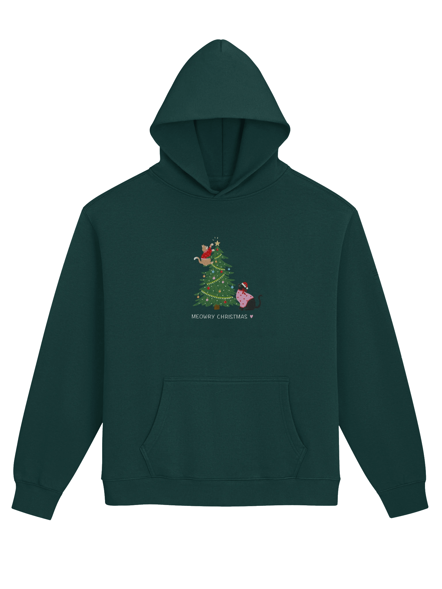Meowry Christmas Unisex Hoodie product image (6)
