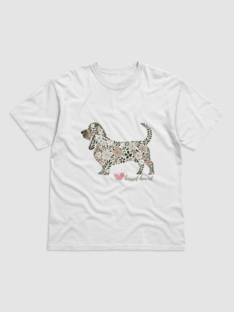 Floral Basset Hound: Nature-Inspired Dog Silhouette product image (1)