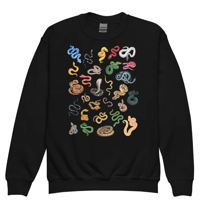 Snake Collage Youth Crewneck Sweatshirt product image (1)