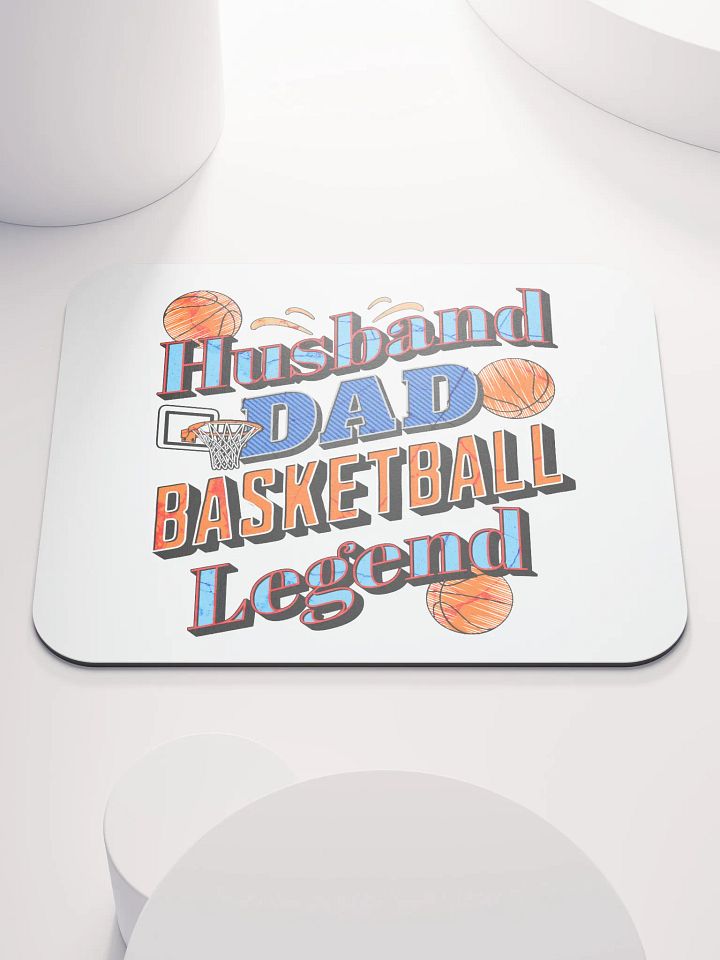 Husband Dad Basketball Legend Mouse Pad product image (2)