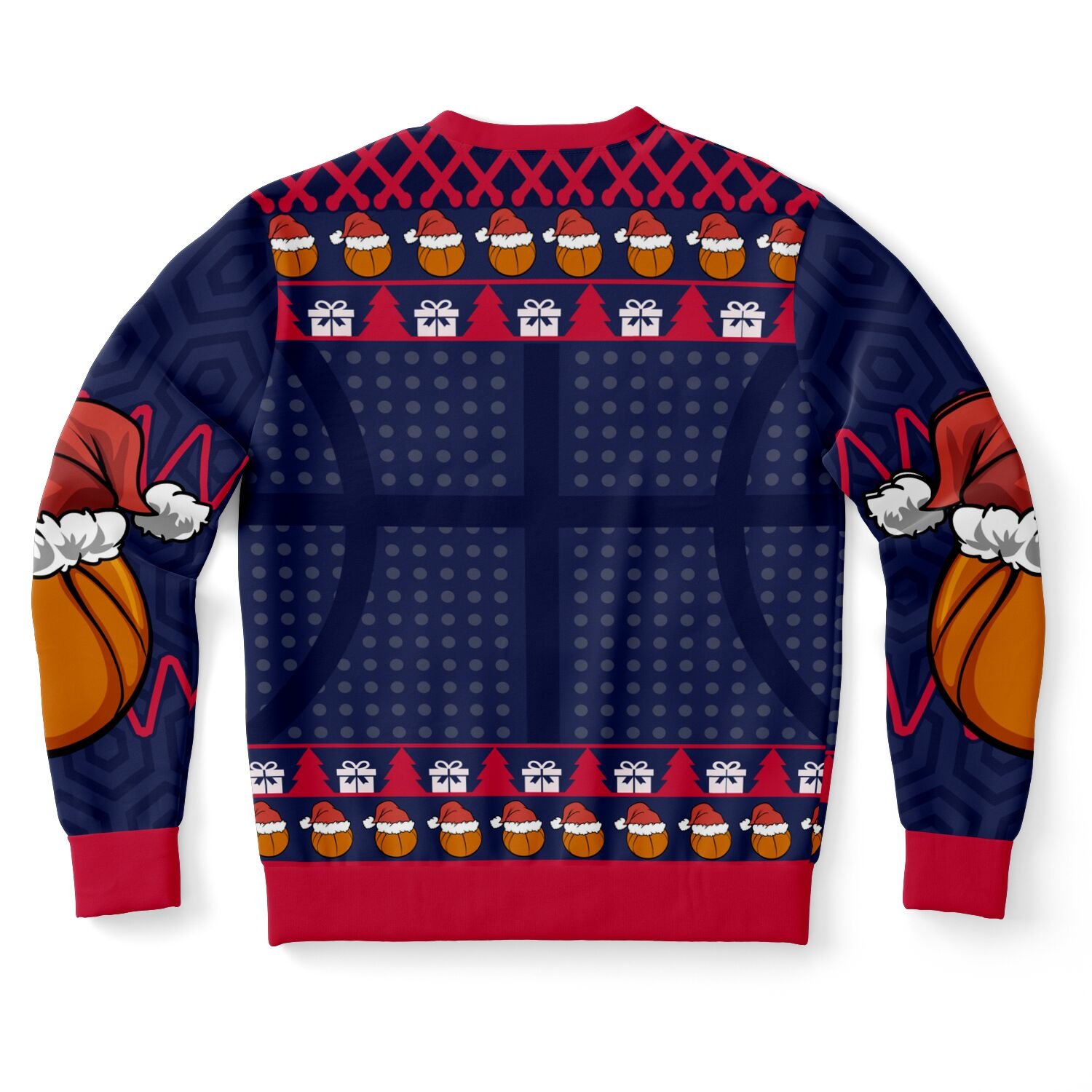 "Merry Dunkmas" Basketball Christmas Sweater | Santa Slam Dunk Holiday Sweatshirt | Sports Christmas Party Outfit product image (10)