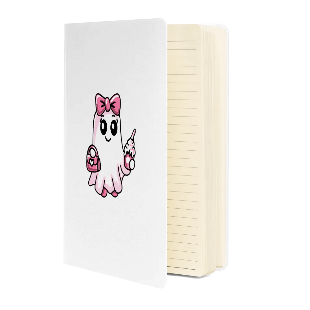 Cute Ghost Hardcover Bound Lined Notebook product image (3)