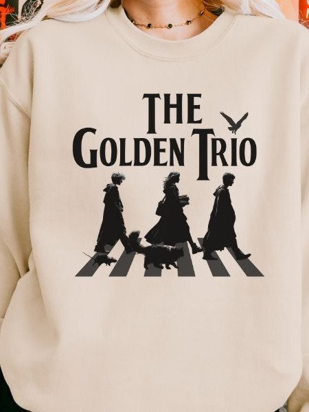 Golden Trio on Abbey Road Cozy Fall Sweatshirt product image (11)