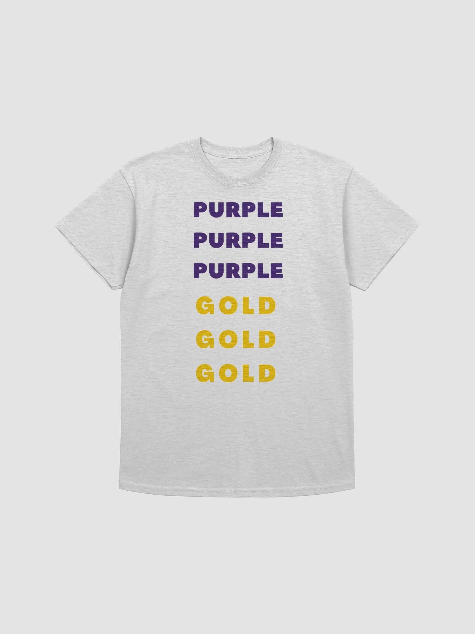 PURPLE PURPLE PURPLE GOLD GOLD GOLD T-SHIRT product image (1)