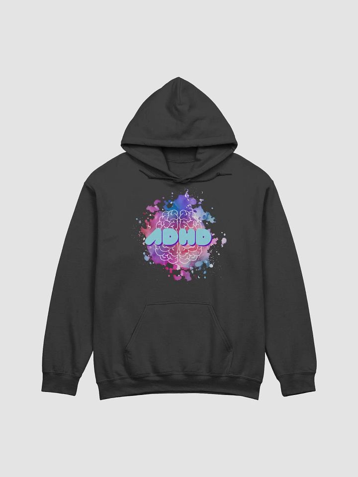 ADHD Paint Splatter Brain Retro Text Classic Unisex Hoodie product image (4)