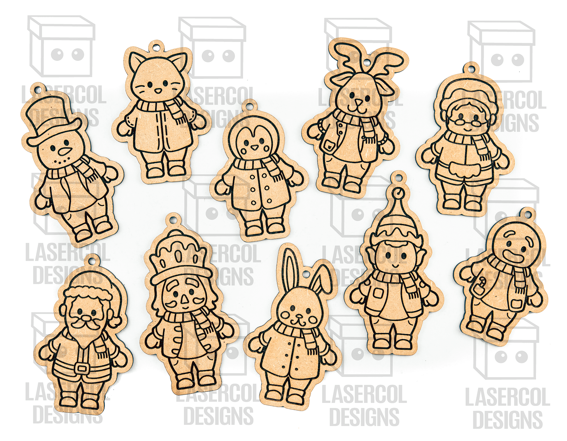 Christmas Ornaments - Laser Cut Files product image (3)