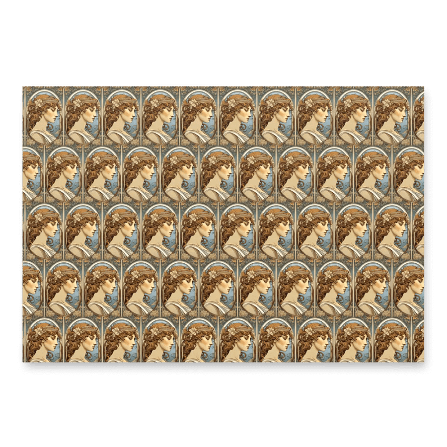 Art Nouveau Muse Wrapping Paper Set product image (2)