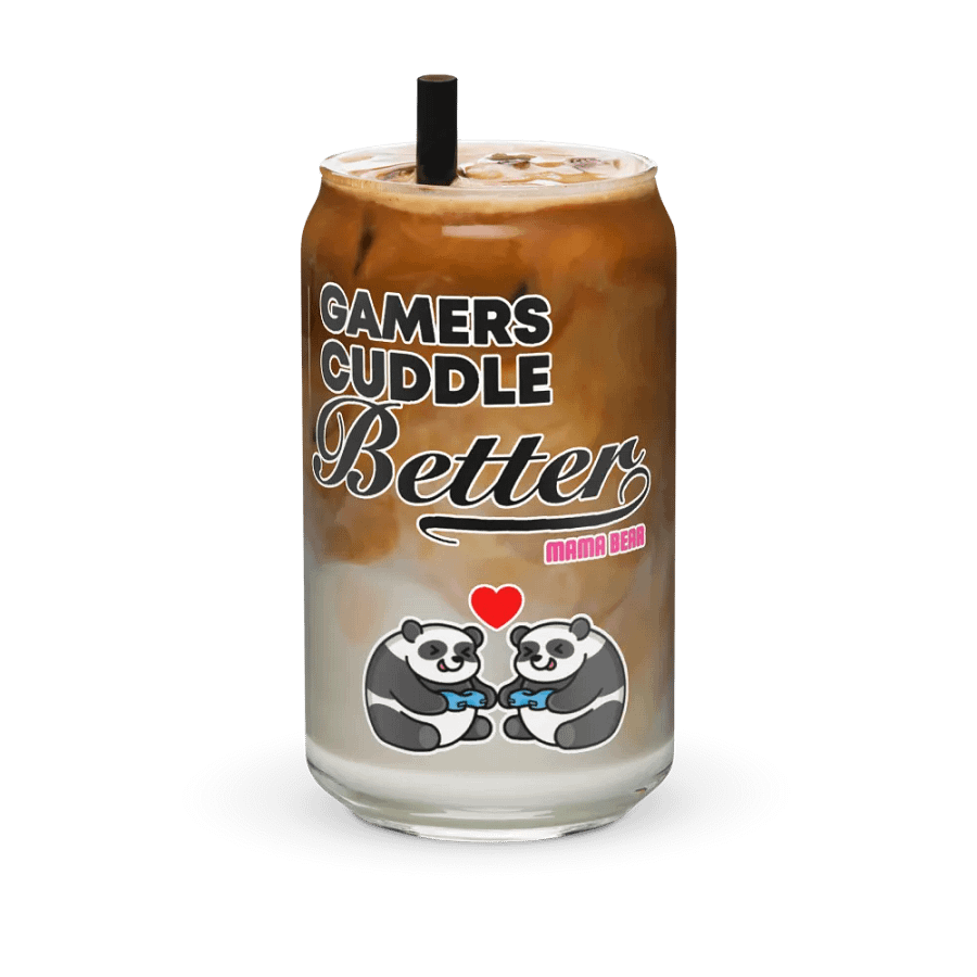 Gamers Cuddle Better Can-Shaped Glass product image (6)