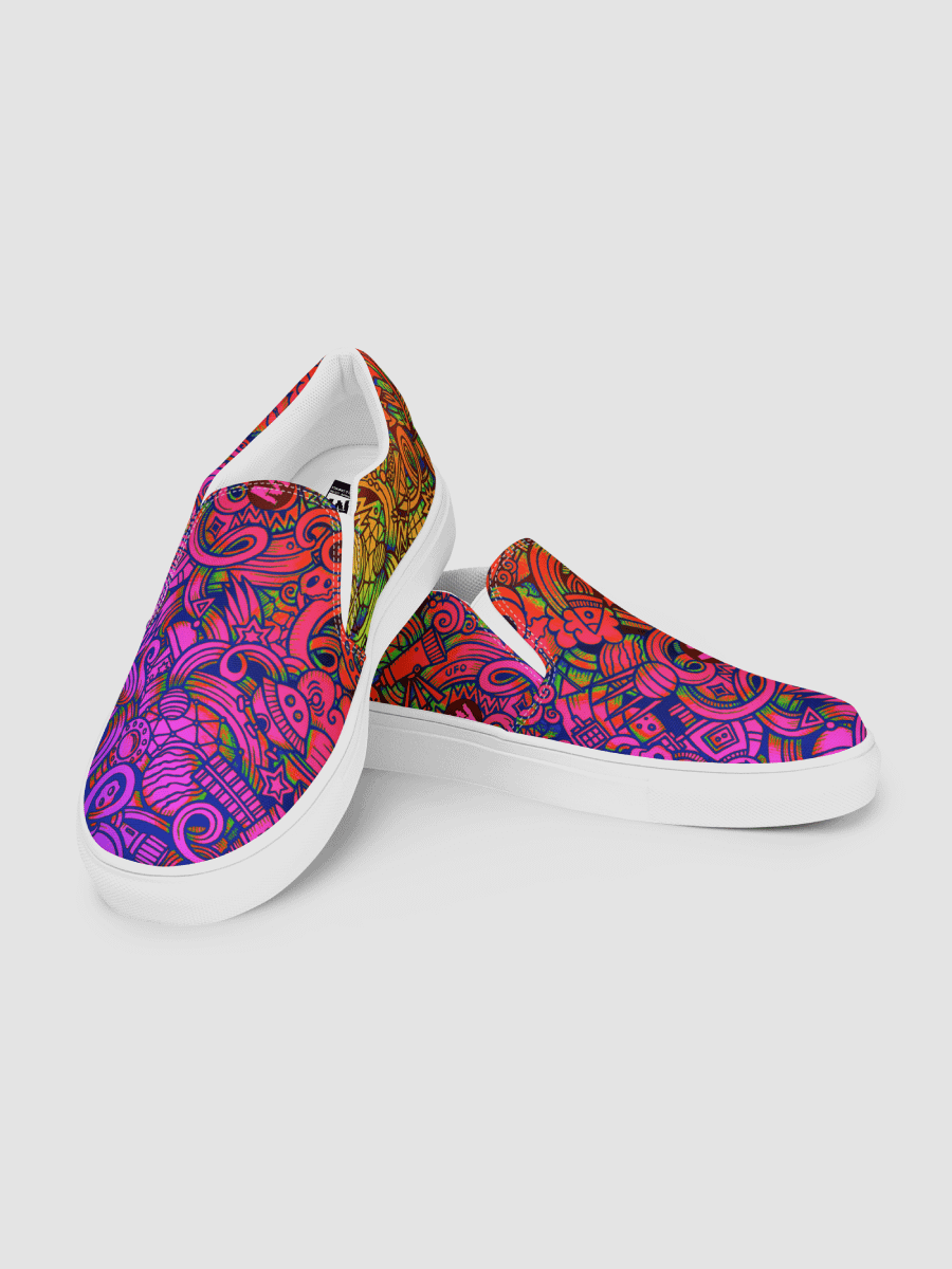 Rainbow Space Scribble - Women’s Slip-ons | #MadeByMELO product image (4)