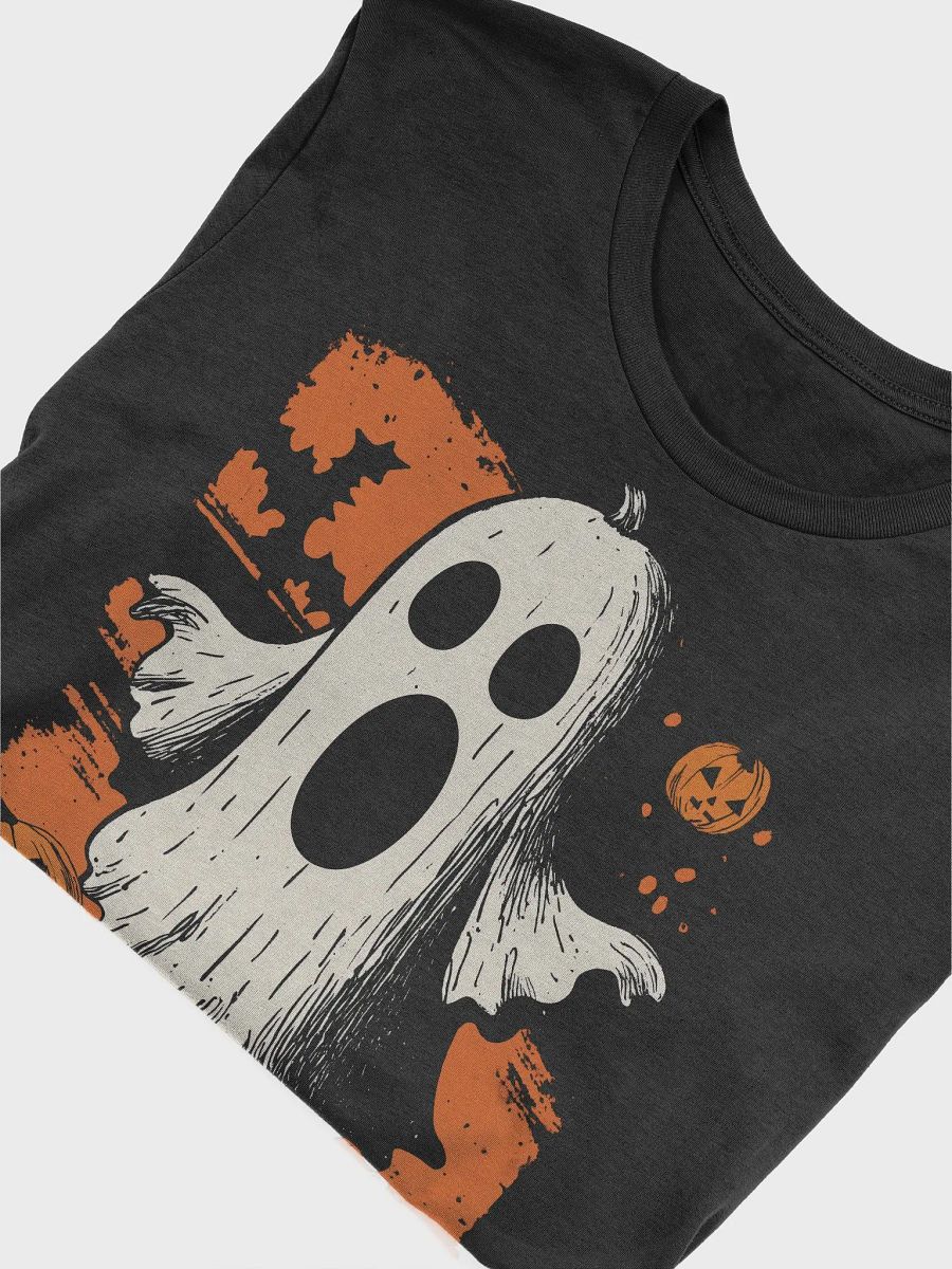 Classic Halloween Ghost and Pumpkins Design (T-shirt)) product image (5)