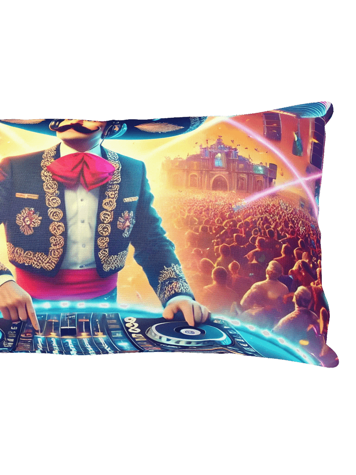 Especial Techno de marzo Album Cover Print Pillow product image (4)