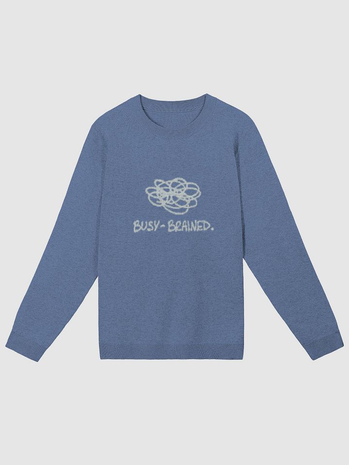 BUSY-BRAINED (duotone blue) knitwear classic crewneck product image (2)