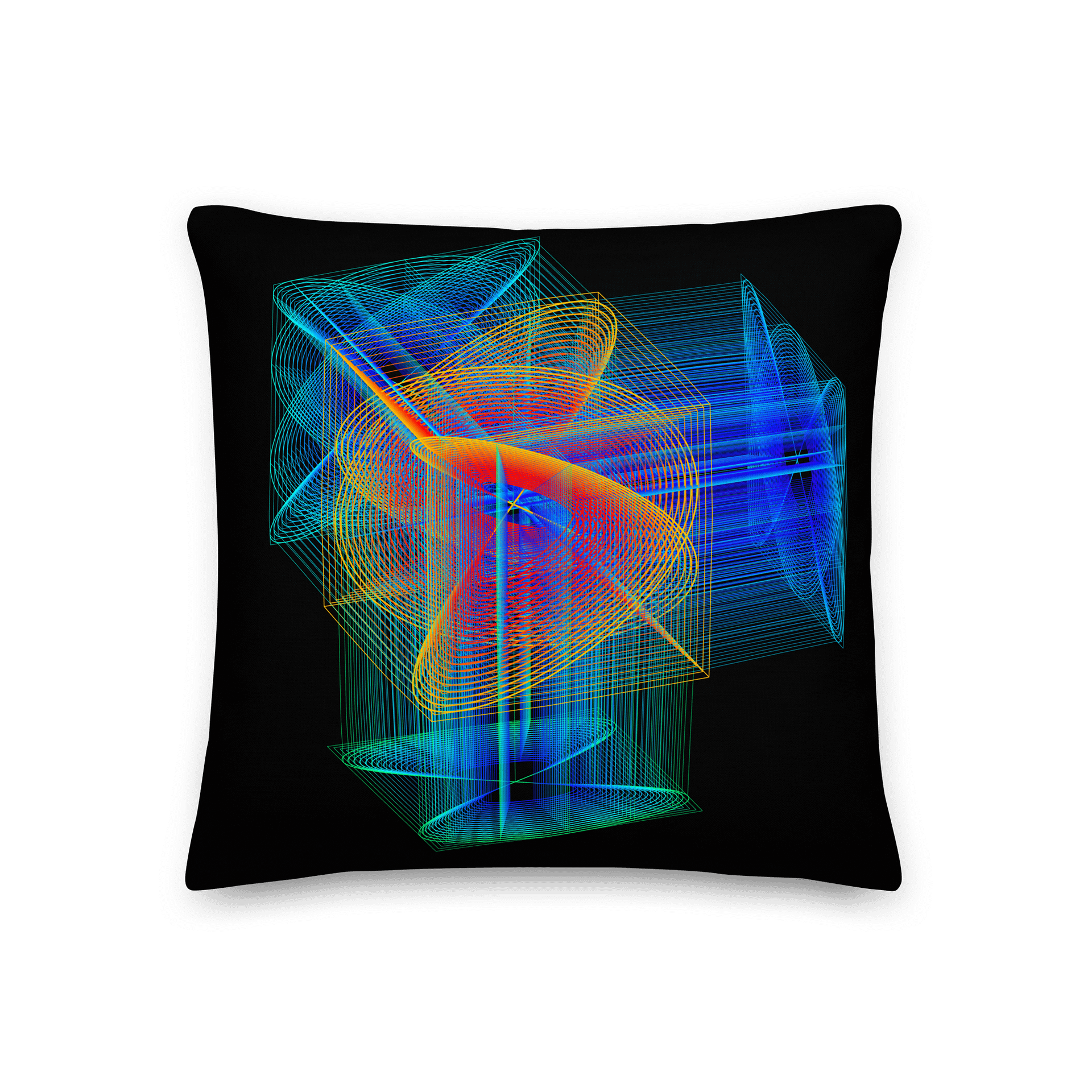 Orthographic Butterflies - Lissajous Figures Mathematical Art Pillow product image (2)