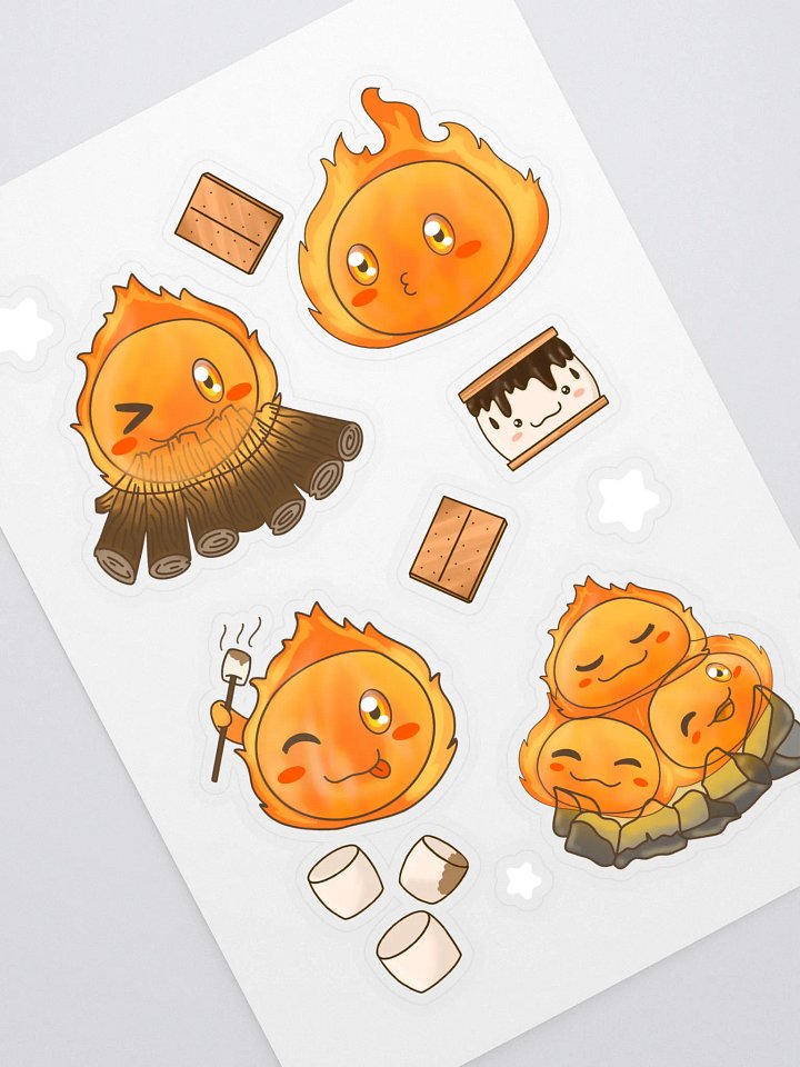 Fire Slime Sticker Sheet product image (1)