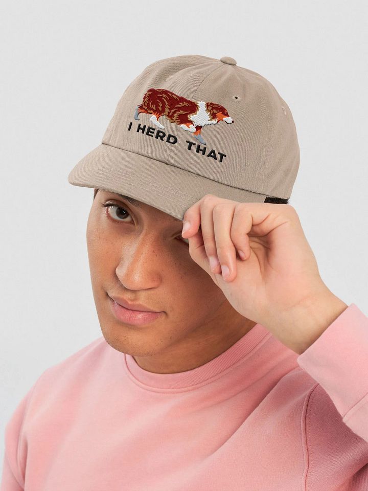 I Herd That Classic Dad Hat(Embroidered) of an Australian Shepherd(Red Tricolor) product image (42)