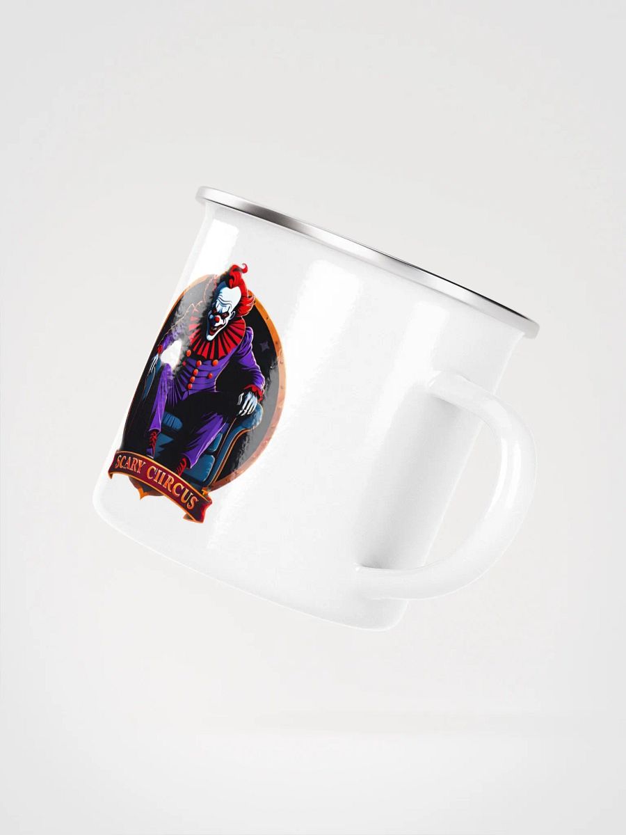 Scary Circus, creepy clown, enamel campfire mug product image (2)