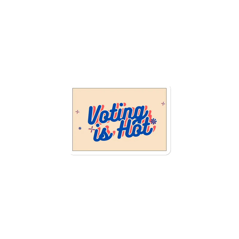 Voting is Hot Die-Cut Magnet