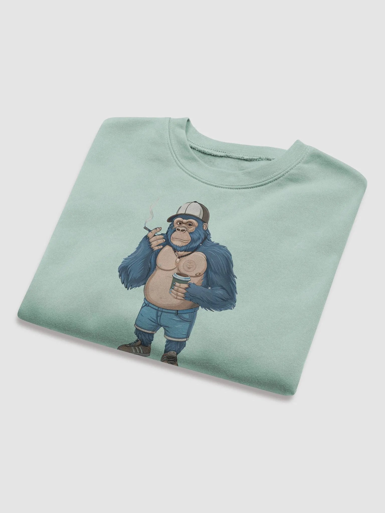 Blue Gorilla Women's Fleece Crop Sweatshirt product image (11)