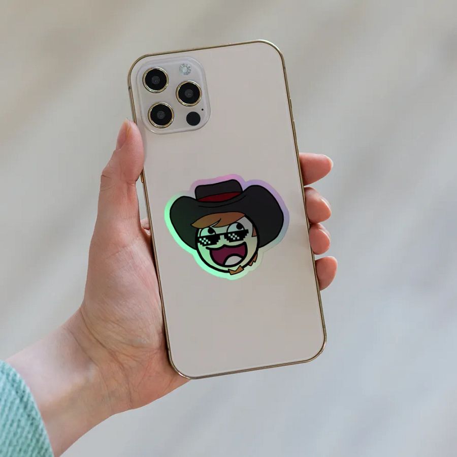 aid00t Epic Face Emote Sticker Sheet (Holographic) product image (8)