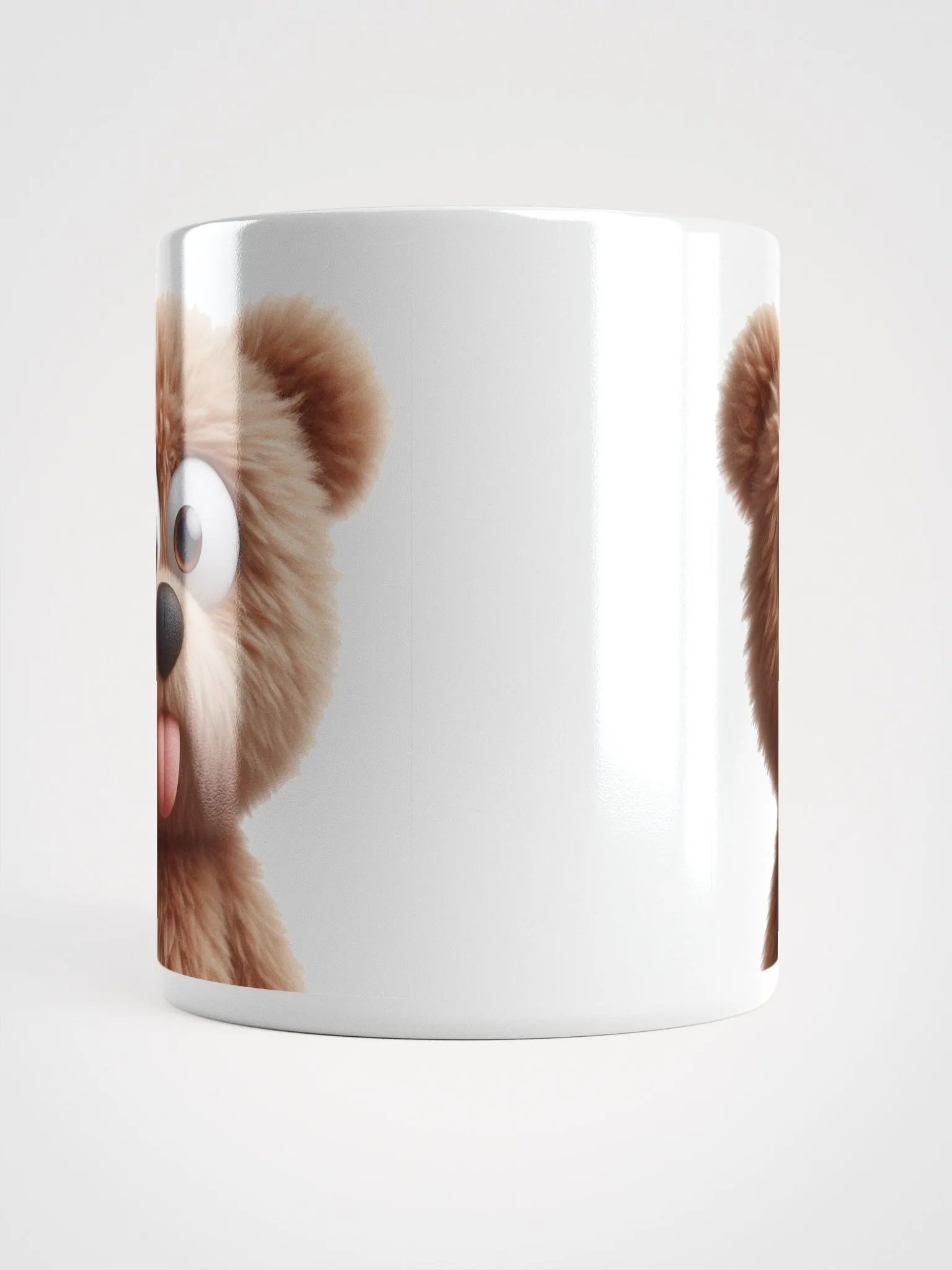 Rude Teddy Bear #Humorous Glossy Mug - White product image (5)