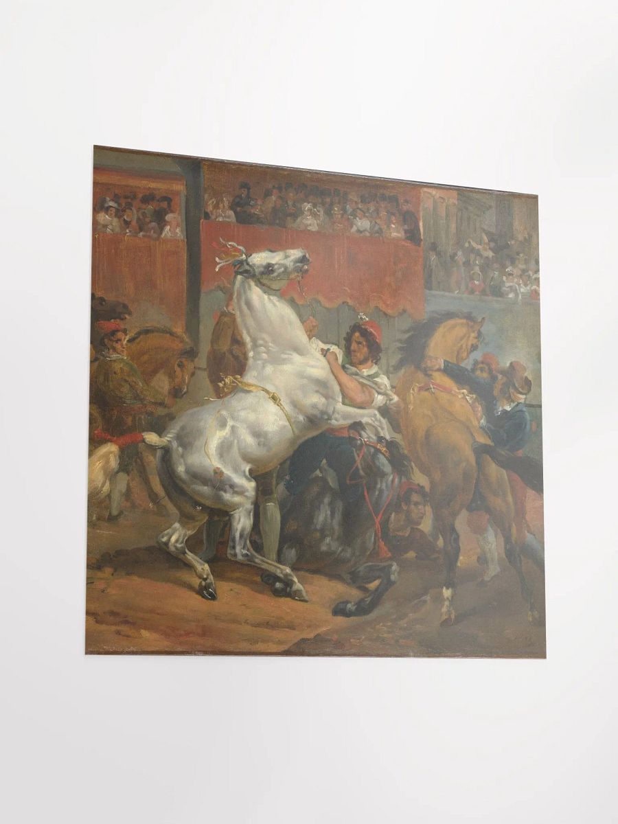 Copy of The Start of the Race of the Riderless Horses By Horace Vernet French 1820/Enhanced Matte Paper Poster (in) by Allcolor product image (3)
