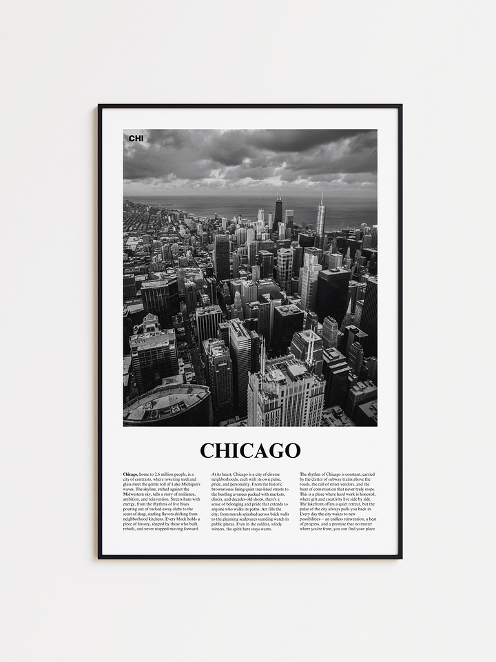 Chicago 01 Newspaper Poster product image (1)