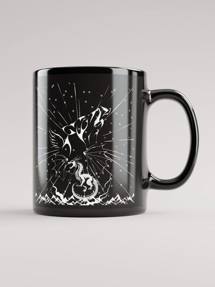 Galactic Burst Black Glossy Mug product image (1)