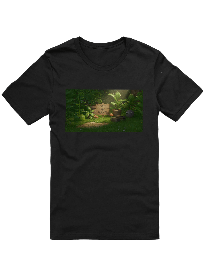 I Wet My Plants - Whimsical Garden Scene T-Shirt product image (2)