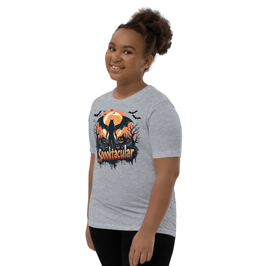 Spooktacular Cat Moonlight Kids T-Shirt product image (26)