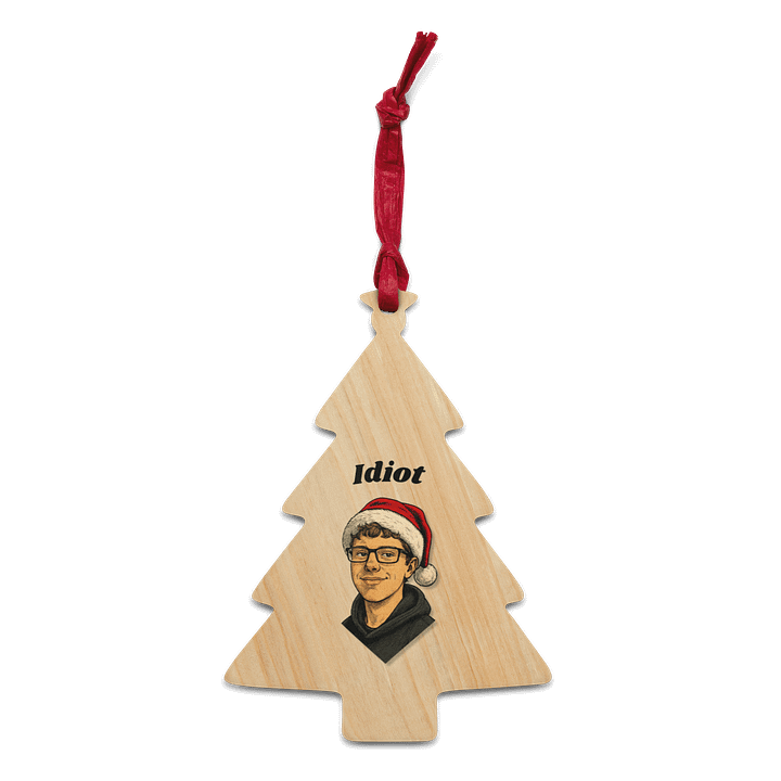 Idiot and Indian Wood Christmas Ornaments product image (2)