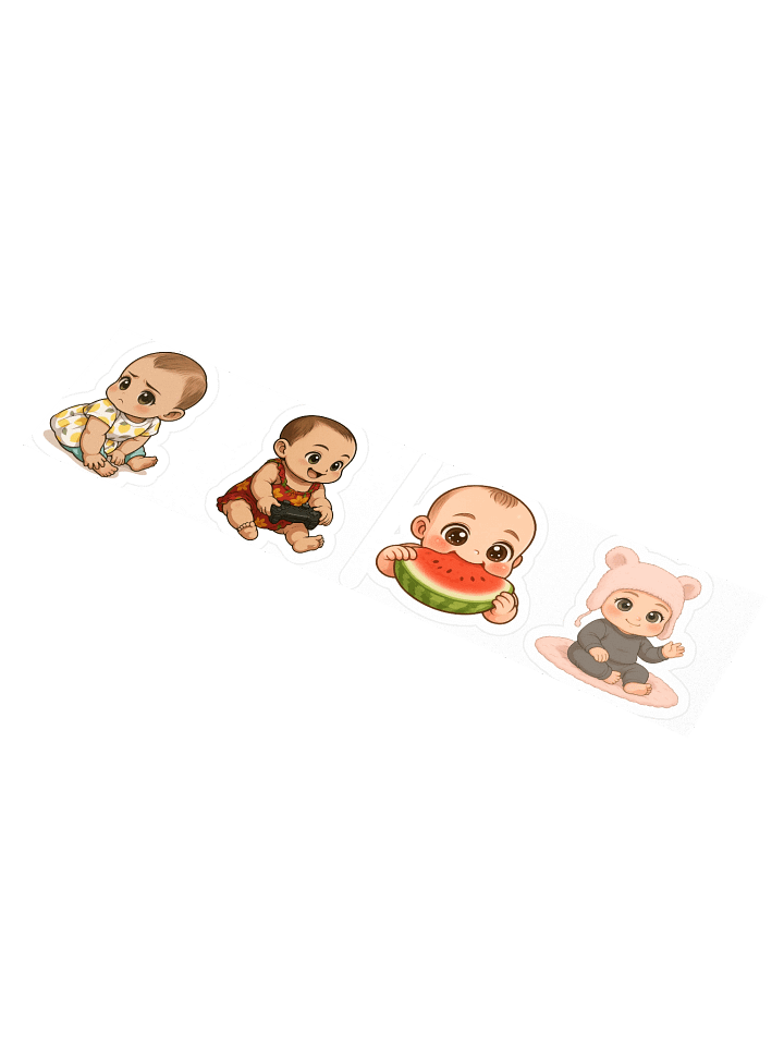 Adorable Opal Poses Sticker Set product image (1)