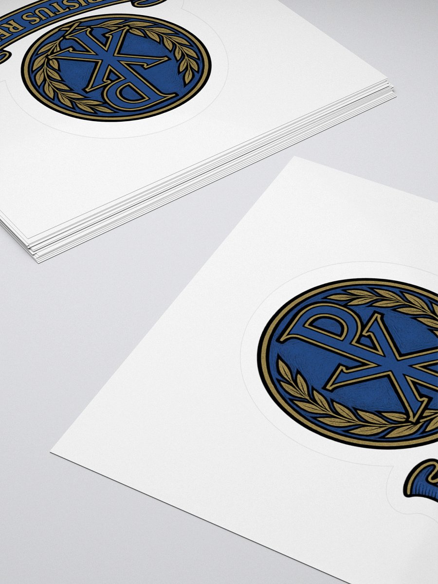Chi-Rho sticker blue product image (4)
