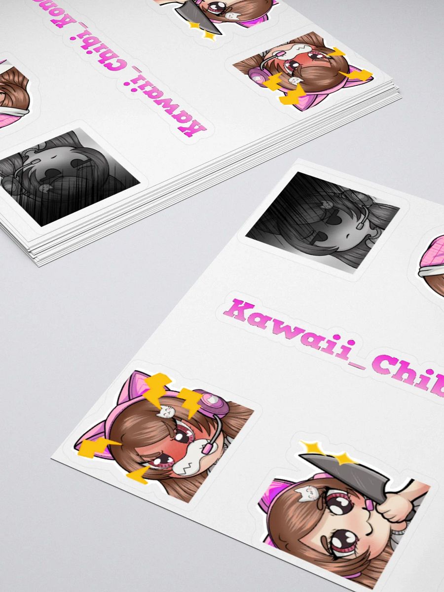 Koneko kiss cut sticker sheet Subaartist art product image (12)